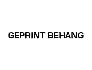 Geprint behang